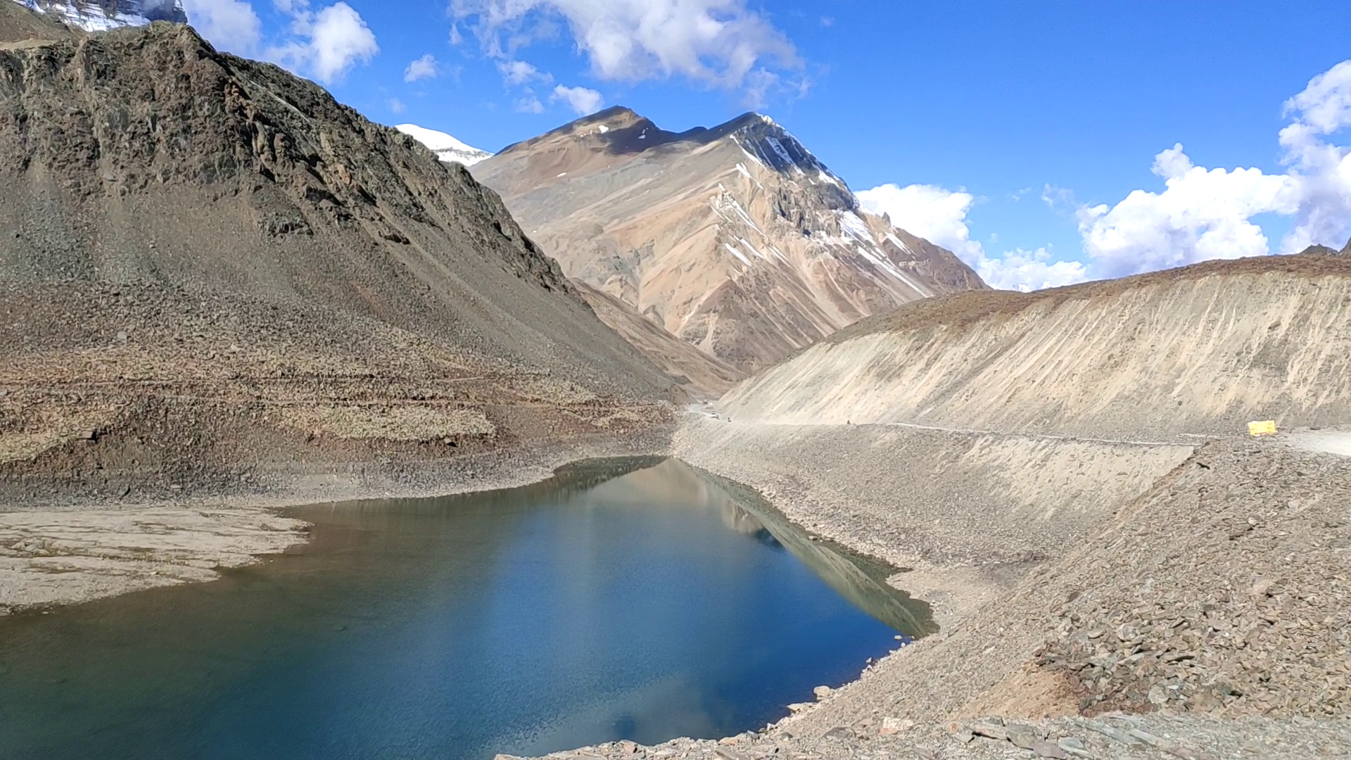 suraj taal a small attractive mountain lake just before baralachla pass