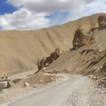gateway to pang village mountains with beautiful view