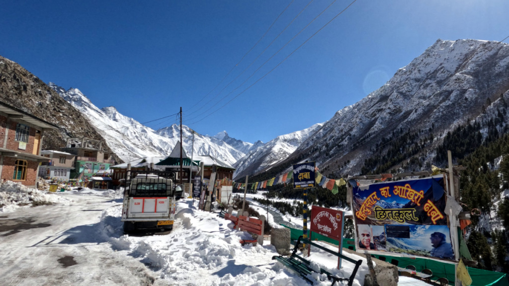 chitkul the last village on indo tibet border in winters