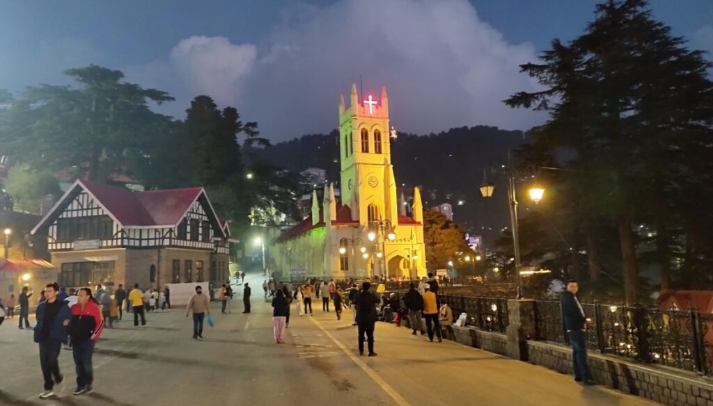 christ church shimla evening view in winters banner for article