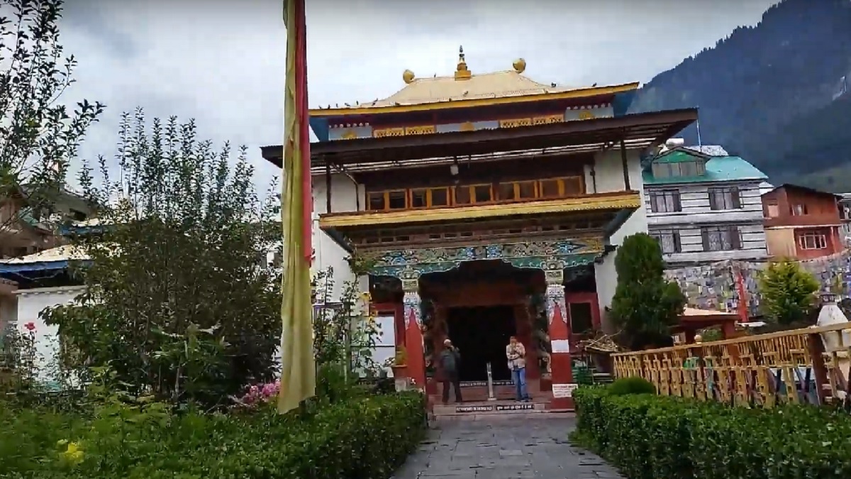 Buddhist monastery in manali