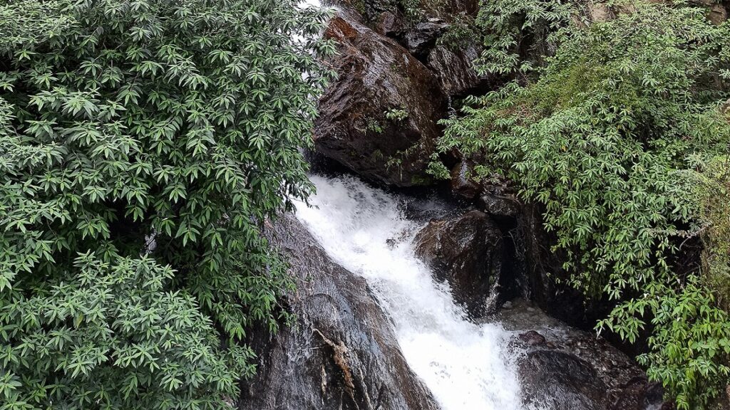 rahala waterfall on a mountain in manali Places To Visit Near Manali