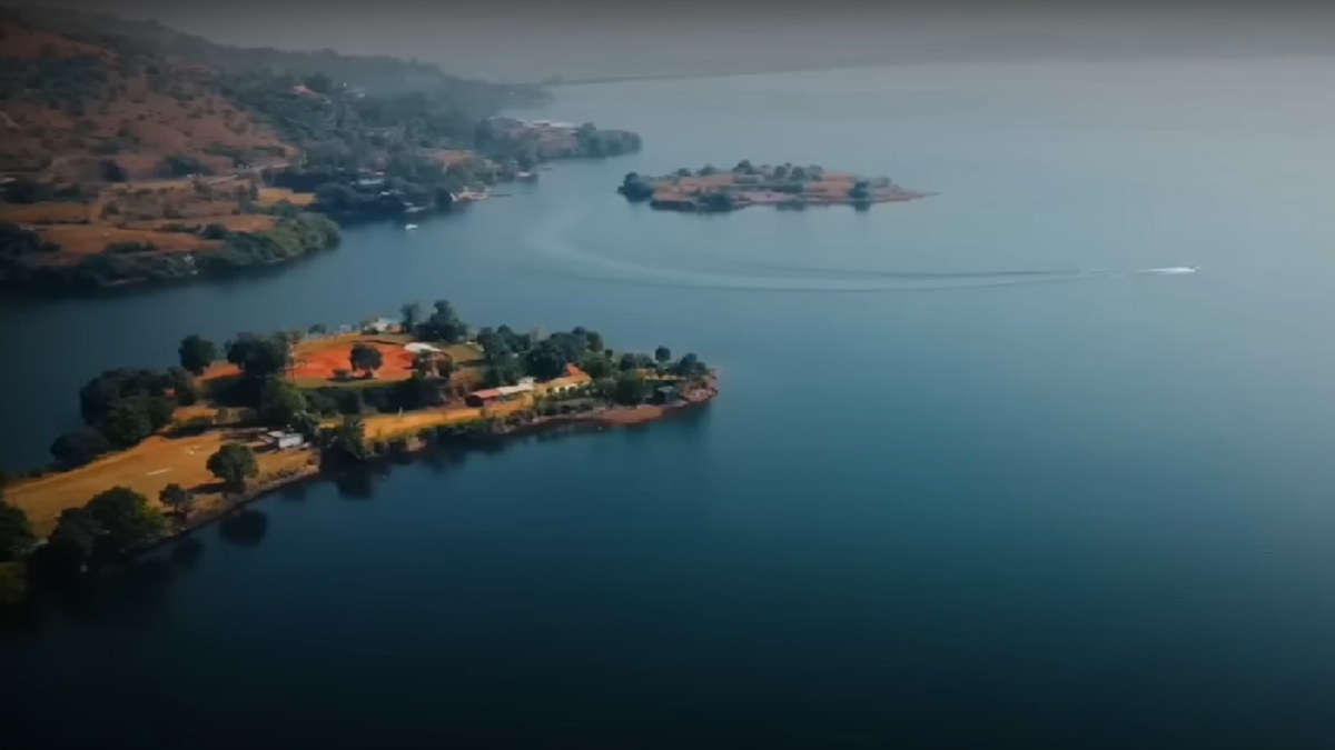 lake view in lonavala town in monsoon