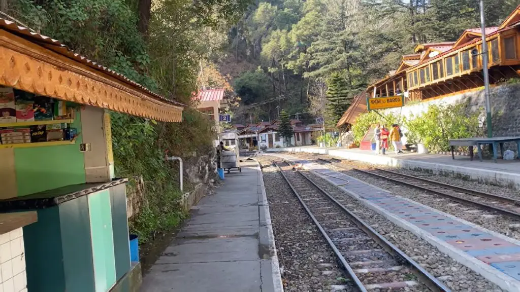 unesco heritage site braog railway station in barog town