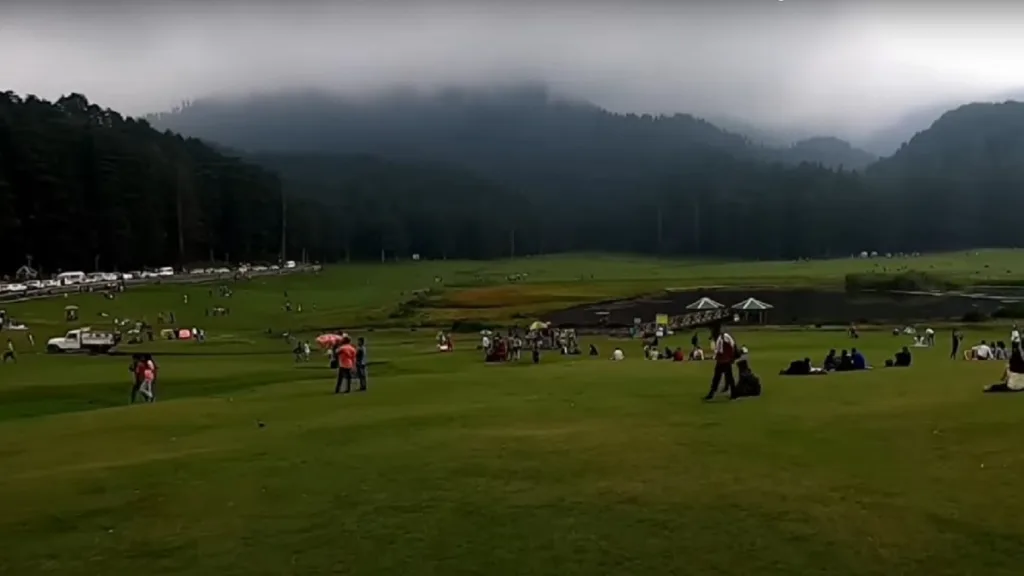 khajiar meadows in dalhousie in himachal pradesh