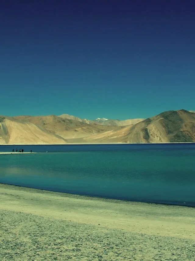 view of pangong lake in ladakh region web story cover image