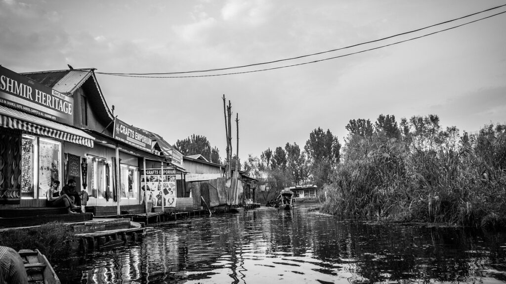 view of dal lake in kashmir srinagar